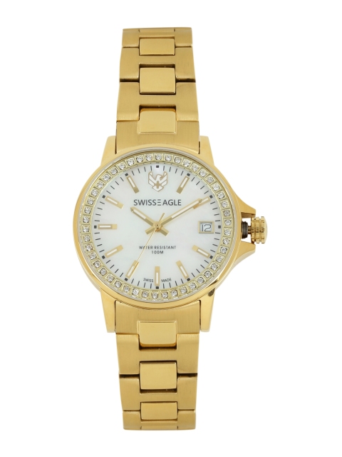

Swiss Eagle Women Mother of Pearl Dial Watch SE-6064-22, White
