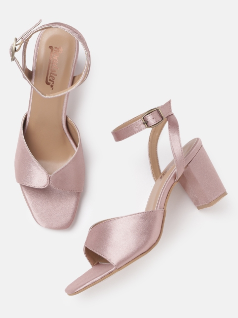 

Roadster Women Dusty Pink Solid Satin Finish Heels