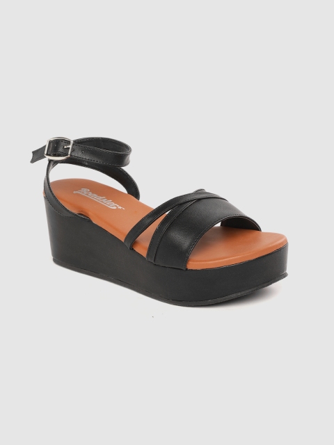 

Roadster Women Black Solid Wedges