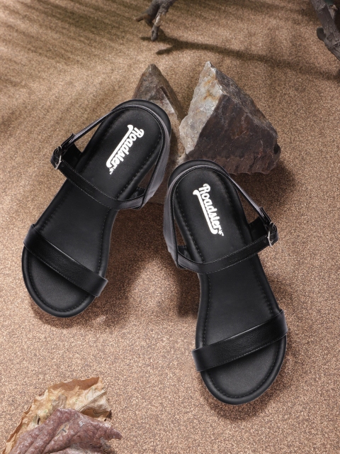 

Roadster Black Solid Wedges