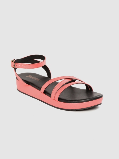 

Roadster Women Coral Pink Open Toe Flats