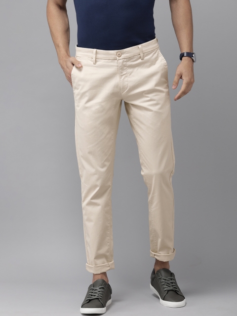 

U.S. Polo Assn. Men Beige Austin Trim Fit Solid Chinos