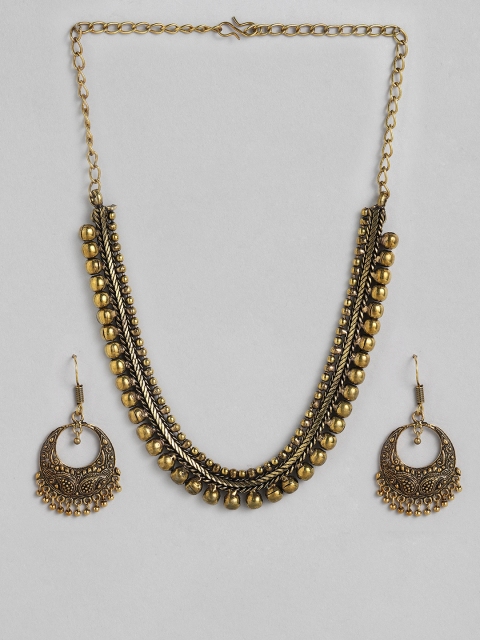 

Anouk Women Gold-Plated Necklace Set