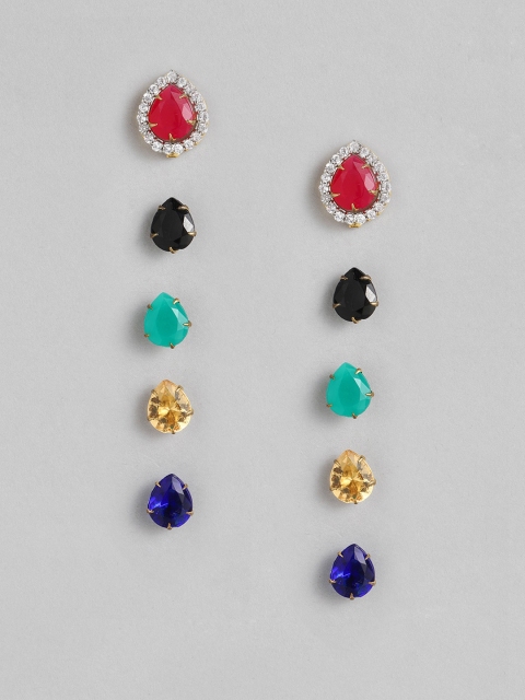 

Anouk Women Set of 5 Stud Earrings, Multi