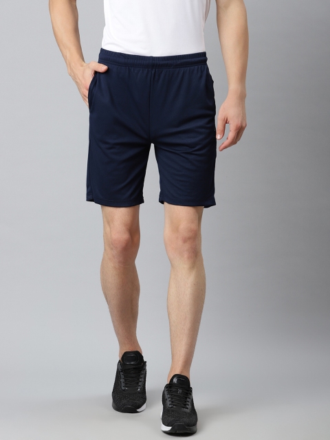 

Alcis Men Navy Blue Slim Fit Mid-Rise Sports Shorts