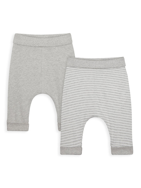

mothercare Unisex Infants Grey Pack of 2 Printed Joggers