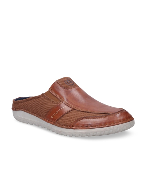 

Bugatti Men Brown Solid Leather Mule Sneakers