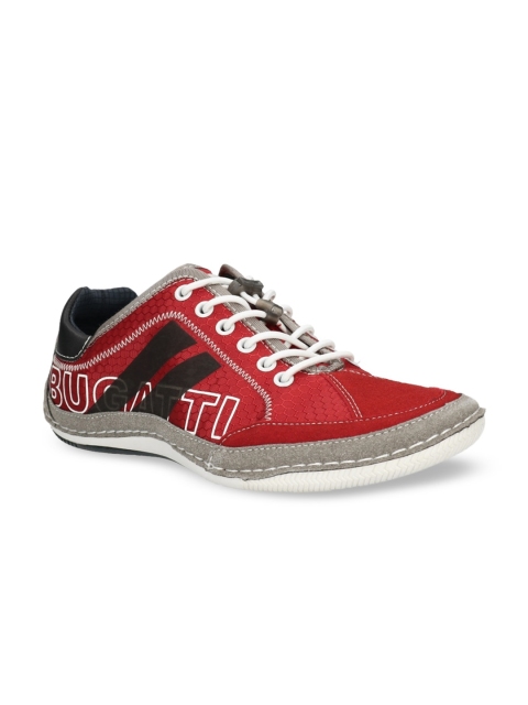 

Bugatti Men Red Colourblocked Casual Sneakers