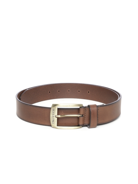 

Woodland Men Brown Leather Formal Belt