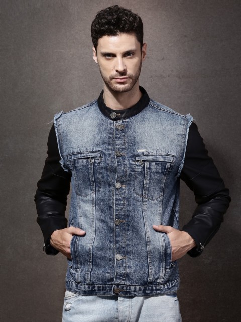 

Roadster Blue & Black Denim Jacket