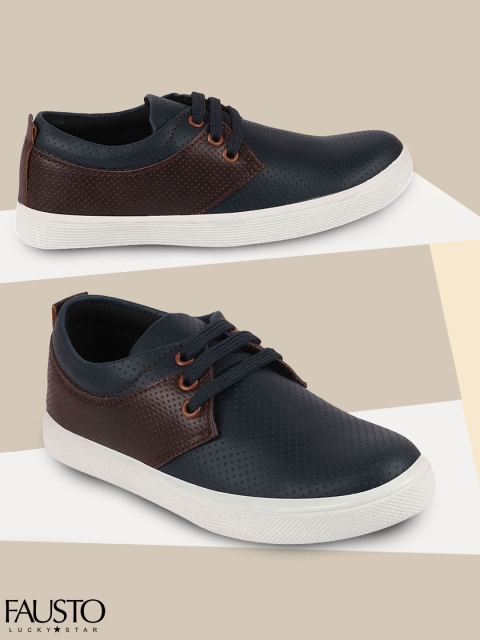 

Fausto Boys Brown Derbys, Navy blue