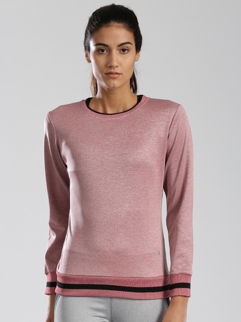 

HRX by Hrithik Roshan Pink Sweatshirt