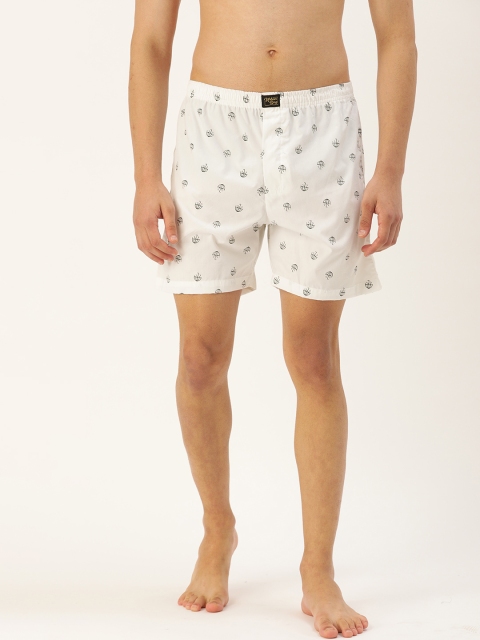 

Urban Dog Men White Printed Boxers UDBX1143