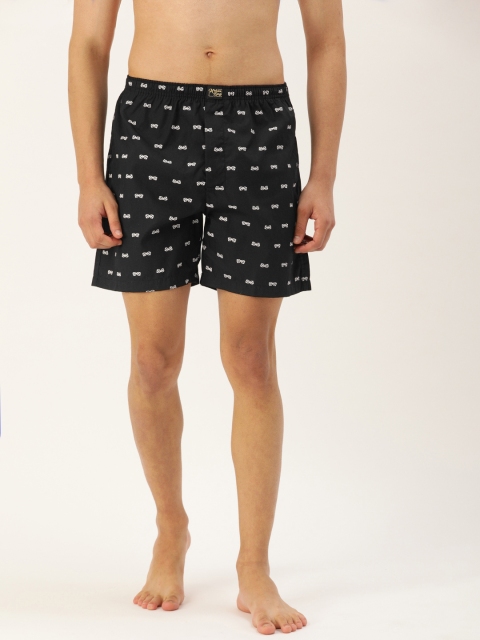 

Urban Dog Men Black & White Conversational Printed Boxers UDBX1071
