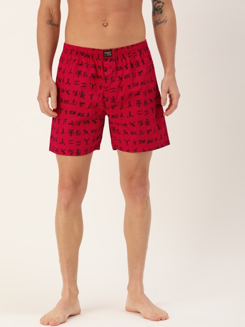 

Urban Dog Men Red Printed Boxers UDBX1174