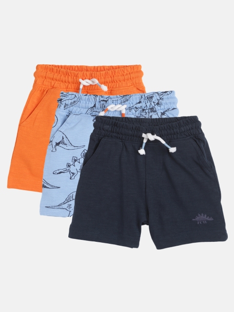 

mothercare Boys Pack of 3 Cotton Regular Fit Regular Shorts, Red