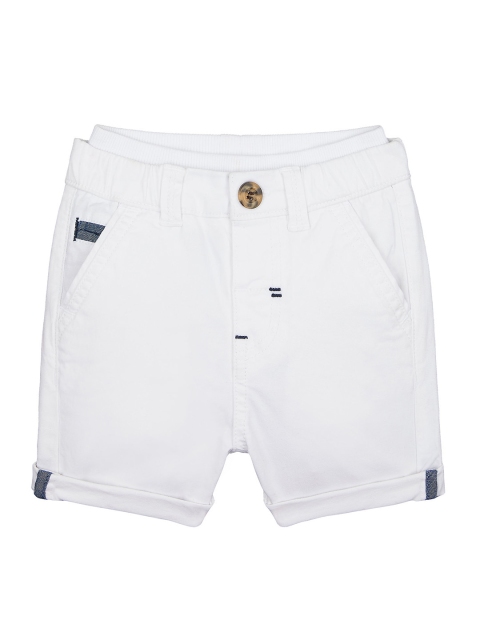 

mothercare Boys White Solid Regular Fit Chino Shorts