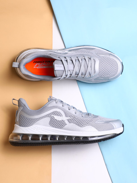 

Red Tape Men Silver-Toned Mesh Air + Walking Shoes