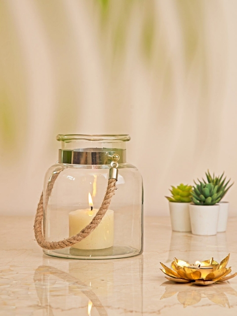 

Amoliconcepts Transparent Solid Contemporary Clear Glass Candle Holder