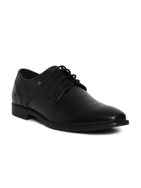 

Van Heusen Men Black Leather Derby Shoes
