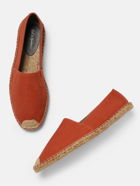 

Mast & Harbour Men Rust Brown Solid Espadrilles
