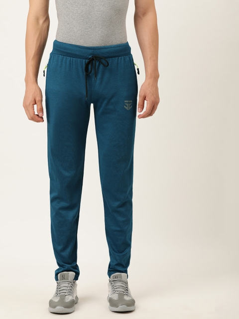 

Sports52 wear Men Teal Blue Solid Slim Fit Track Pants