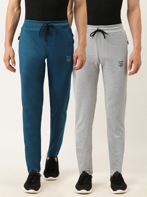 

Sports52 wear Men Pack of 2 Slim Fit Solid Track Pants, Navy blue