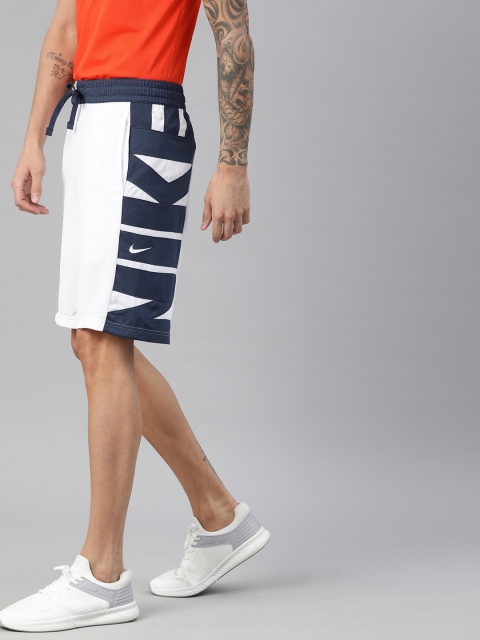 

Nike Men White Printed Regular Fit AS M NK DF STARTING5 Dri-FIT Sports Shorts