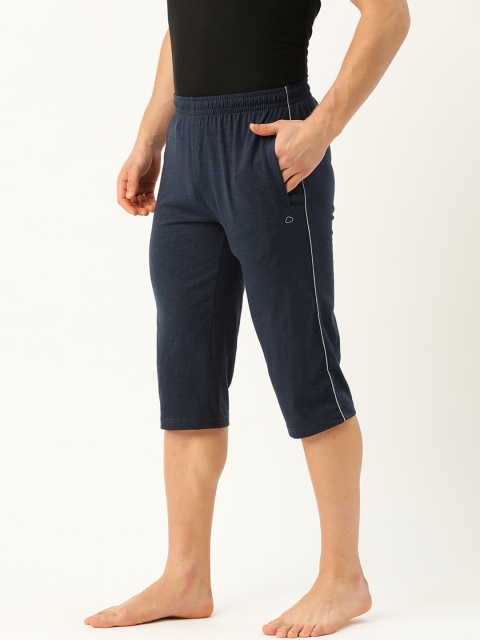 

Sweet Dreams Men Navy Blue Solid 3/4th Lounge Pants