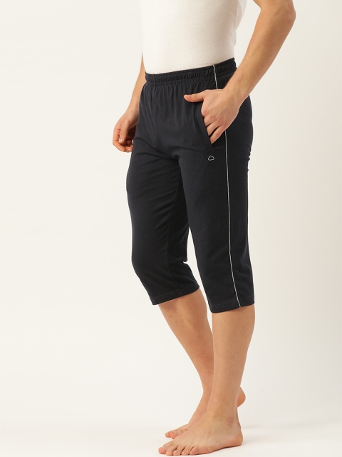 

Sweet Dreams Men Navy Blue Solid 3/4th Lounge Pants