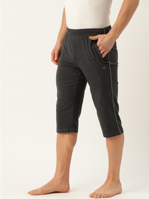 

Sweet Dreams Men Charcoal Grey Solid 3/4th Lounge Pants