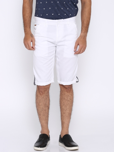 

Locomotive White Roll-Up Chino Shorts