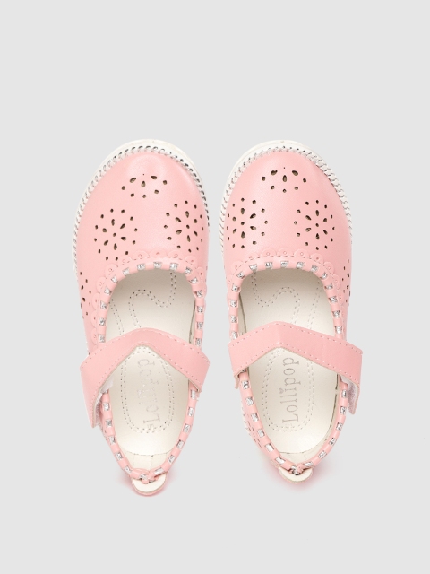 

Lil Lollipop Girls Pink Laser Cuts Mary Janes