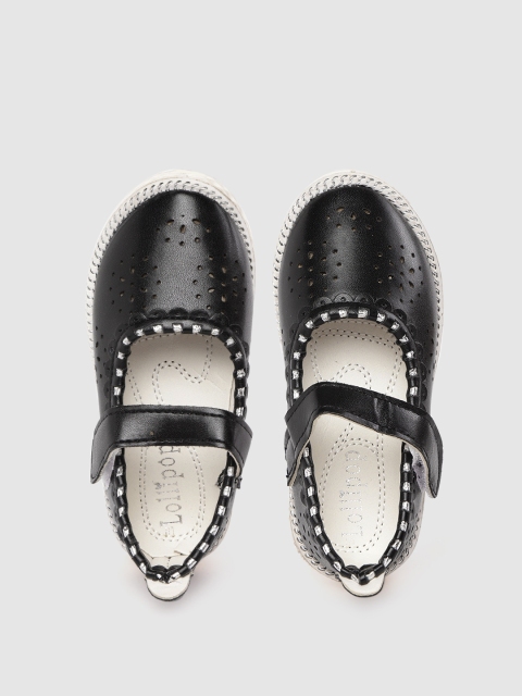 

Lil Lollipop Girls Black Laser Cuts Mary Janes