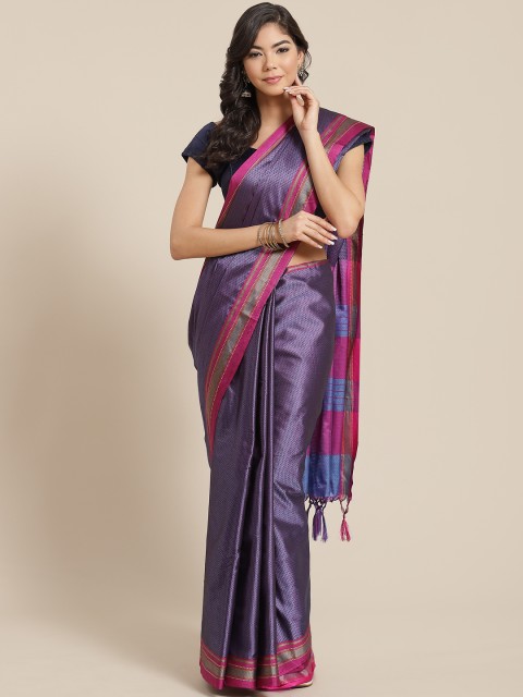 

KALINI Purple & Pink Woven Design Saree