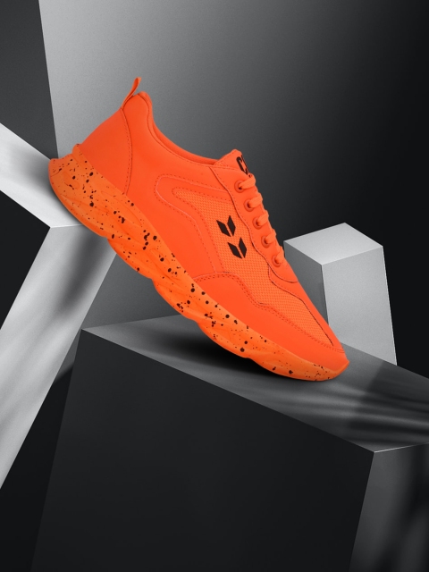 

Crew STREET Men Orange Mesh Walking Shoes