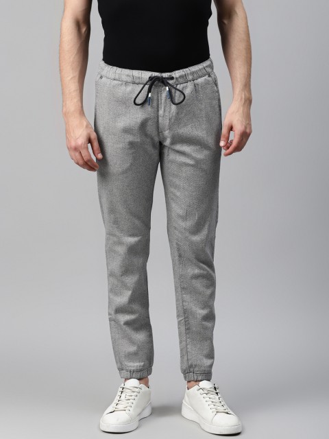 

Blackberrys Men Grey Slim Fit Solid Joggers