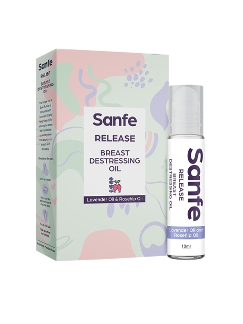 

Sanfe Lavender & Rosehip Breast Destressing Oil - 10 ml, Off white