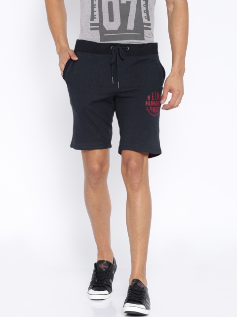 

Being Human Clothing Navy Shorts, Navy blue