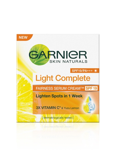 

Garnier Skin Naturals SPF 19 Light Complete Fairness Serum Cream 45 g, White