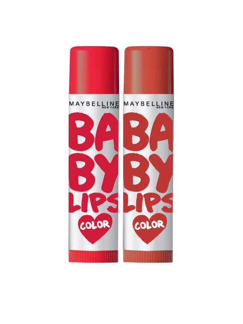 

Maybelline New York Set of 2 Baby Lips Alia Loves Lip Balms, Red