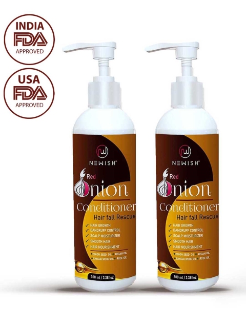 

NEWISH Set Of 2 Fall & Scalp Care Onion Conditioner, White