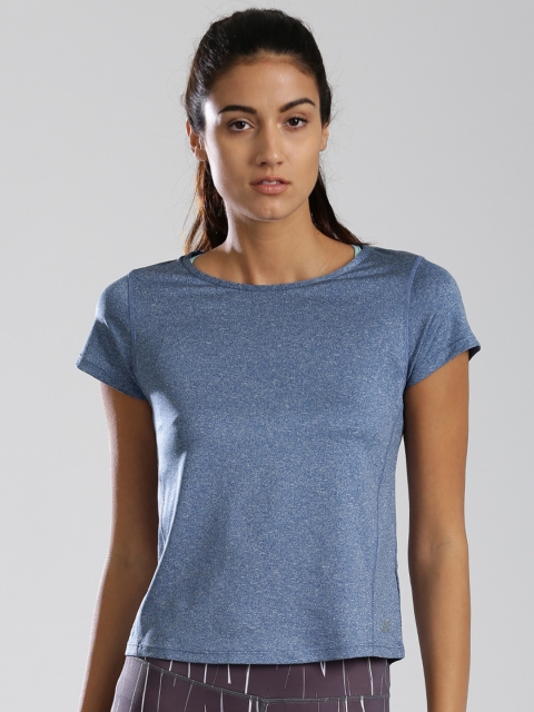 

HRX by Hrithik Roshan Women Blue Melange Regular Active Top