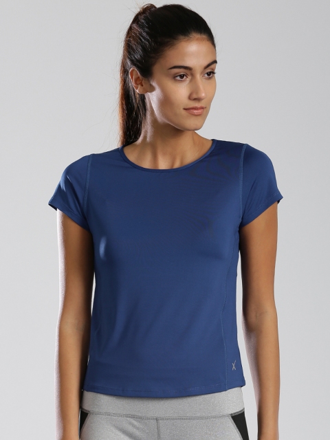 

HRX by Hrithik Roshan Women Blue Solid Regular Active Top