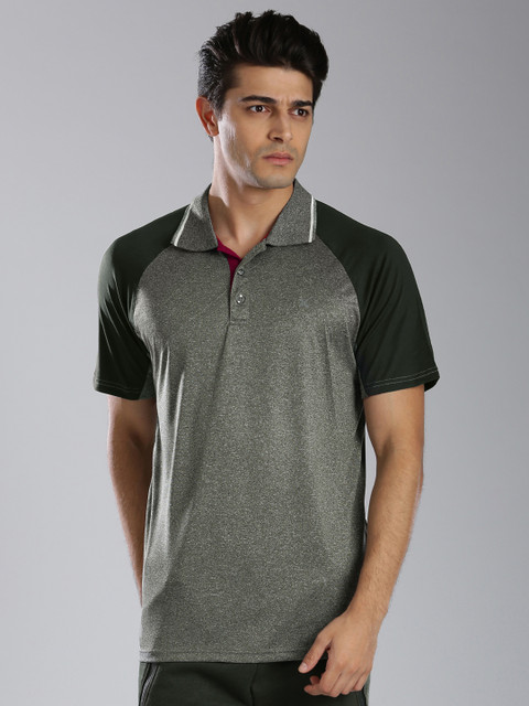 

HRX by Hrithik Roshan Grey Active Polo T-Shirt