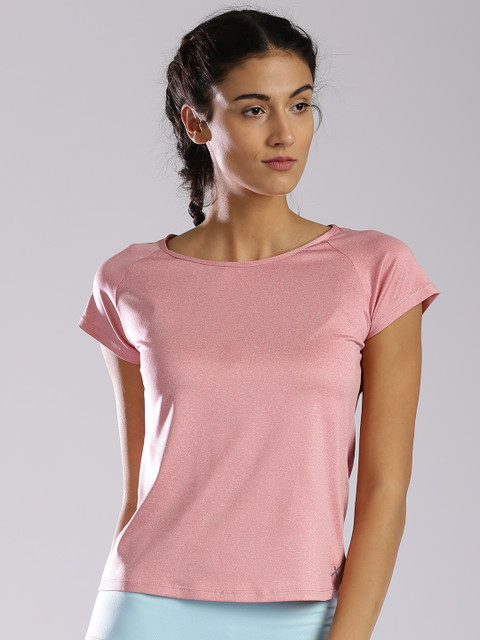 

HRX by Hrithik Roshan Women Pink Solid T-Shirt