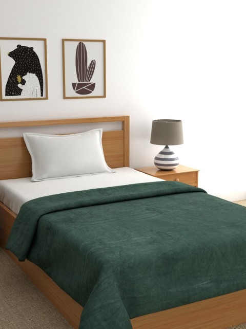 

Raymond Home Green Solid AC Room 270 GSM Single Bed Blanket
