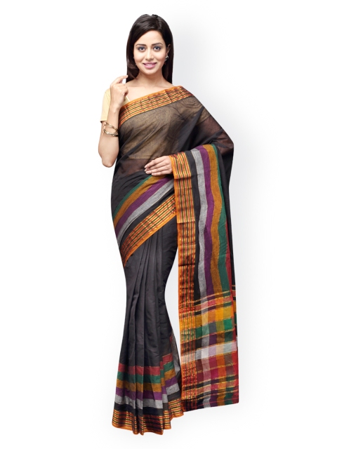 

Pavechas Black Venkatgiri Cotton Traditional Saree