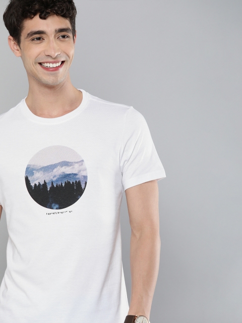 

MH Our Water Men White Organic Cotton Printed Organic Cotton T-shirt