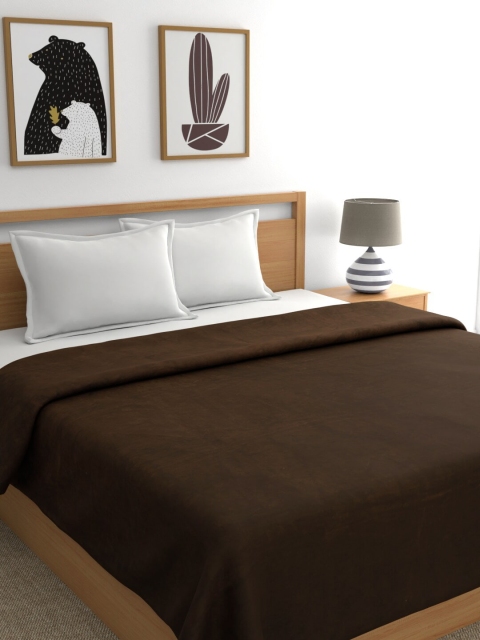 

Raymond Home Brown Solid AC Room 270 GSM Double Bed Blanket